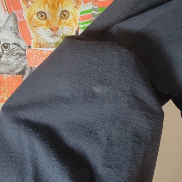 Dec 25th Tshirt Tee Christmas Cats Adult XL Tabby Prrresents Crazy Cat Lady Xmas - Picture 5 of 10